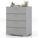 4 Drawer Storage Cabinet with Metal Legs Handles with Anti-Toppling Devices by LJGDeals