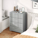 4 Drawer Storage Cabinet with Metal Legs Handles with Anti-Toppling Devices by LJGDeals