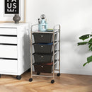 4-Drawer Cart Storage Bin Organizer Rolling with Plastic Drawers by LJGDeals
