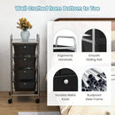 4-Drawer Cart Storage Bin Organizer Rolling with Plastic Drawers by LJGDeals