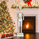 4 FT Christmas Nutcracker with High Hat & Beautiful Scepter by LJGDeals