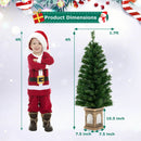 4 Feet Pre-Lit Potted Christmas Tree by LJGDeals