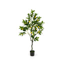 Artificial Lemon Tree 2.6/4/5.2 Feet Tall Fake Lemon Plant wuth Lemon Fruits by LJGDeals
