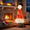 4 Feet Artificial Christmas Tree with 300 Branch Tips and 100 Warm White LED Lights by LJGDeals
