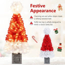 4 Feet Artificial Christmas Tree with 300 Branch Tips and 100 Warm White LED Lights by LJGDeals