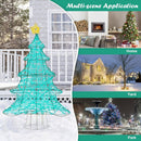 4 Feet Lighted Artificial Christmas Tree with 520 LED Lights and Top Star by LJGDeals