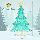 4 Feet Lighted Artificial Christmas Tree with 520 LED Lights and Top Star by LJGDeals