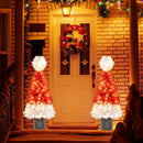4 Ft Artificial Christmas Tree Santa Hat Xmas Tree with 300 Branch Tips Red by LJGDeals