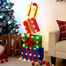 4 Ft Stackable Gift Boxes Set of 4 Stacked Christmas Present Boxes by LJGDeals