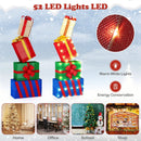 4 Ft Stackable Gift Boxes Set of 4 Stacked Christmas Present Boxes by DirectDeals