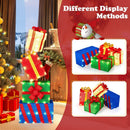4 Ft Stackable Gift Boxes Set of 4 Stacked Christmas Present Boxes by LJGDeals