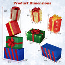 4 Ft Stackable Gift Boxes Set of 4 Stacked Christmas Present Boxes by LJGDeals