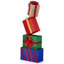 4 Ft Stackable Gift Boxes Set of 4 Stacked Christmas Present Boxes by LJGDeals