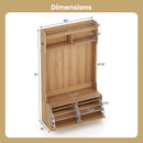 4-In-1 Hall Tree with Coat Rack and Flip Drawers for Entryway Mudroom by LJGDeals