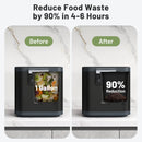 4 L Electric Composter with Lid and LED Display for Kitchen-Black by LJGDeals