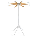 4 Legs Foldable Clothes Drying Rack with 8 Bamboo Hanging Rods and 40 Hanger Slots by LJGDeals