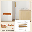 4 Legs Foldable Clothes Drying Rack with 8 Bamboo Hanging Rods and 40 Hanger Slots by LJGDeals