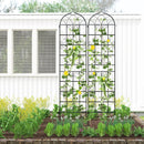 4 Pack 86" x 20" Metal Garden Trellis for Outdoor Climbing Plants by LJGDeals