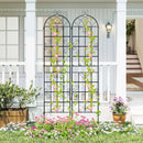 4 Pack 86" x 20" Metal Garden Trellis for Outdoor Climbing Plants