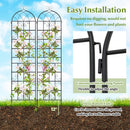 4 Pack 86" x 20" Metal Garden Trellis for Outdoor Climbing Plants