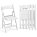 4 Pack Resin Folding Chairs with Padded Seat by LJGDeals