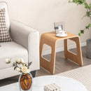 4-Pack Stackable Bamboo Stool with Anti-skid Foot Pads-Natural by LJGDeals