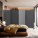 4-Panel Folding Room Divider with Wheels - 71.5" Tall by LJGDeals