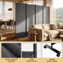 4-Panel Folding Room Divider with Wheels - 71.5" Tall by LJGDeals
