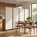 4-Panel Folding Room Divider with Wheels - 71.5" Tall by LJGDeals
