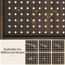 4-Panel Pegboard Display 5 Feet Tall Folding Privacy Screen for Craft Display Organized