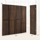 4-Panel Pegboard Display 5 Feet Tall Folding Privacy Screen for Craft Display Organized by LJGDeals