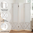 6-Panel Pegboard Room Divider 67 Inches Tall Foldable Privacy Screen by LJGDeals