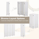 6-Panel Pegboard Room Divider 67 Inches Tall Foldable Privacy Screen by LJGDeals