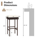 Patio Rattan Barstools Set of 2/4 with Footrest and Soft Cushions for Backyard Balcony-4 Pieces by LJGDeals