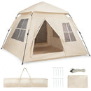 4 Person Camping Tent Portable Automatic Easy Setup with Rainfly and 2 Doors by LJGDeals