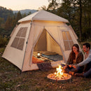 4 Person Camping Tent Portable Automatic Easy Setup with Rainfly and 2 Doors by LJGDeals