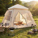 4 Person Camping Tent Portable Automatic Easy Setup with Rainfly and 2 Doors by LJGDeals