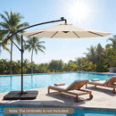 4-Piece Cantilever Offset Base 164 LBS Heavy-Duty Square with U-Locking Pins-Black by LJGDeals
