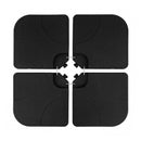 4-Piece Cantilever Offset Base 164 LBS Heavy-Duty Square with U-Locking Pins-Black by LJGDeals