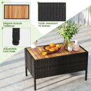 4-Piece Patio Conversation Set with Loveseat and Coffee Table by LJGDeals