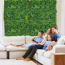 4 Pieces 20 x 20 Inch Artificial Hedge Boxwood Panels with Diverse Leaves by DirectDeals