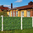 4 Pieces 20 x 20 Inch Artificial Hedge Boxwood Panels with Diverse Leaves by DirectDeals