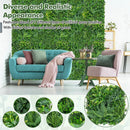 4 Pieces 20 x 20 Inch Artificial Hedge Boxwood Panels with Diverse Leaves by DirectDeals