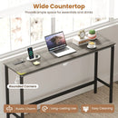 4 Pieces Counter Height Bar Table with Power Outlet with 3 Padded Stools by LJGDeals