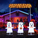 4 Pieces Halloween Decoration Pop up Ghosts with Gate and LED Lights by LJGDeals