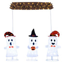 4 Pieces Halloween Decoration Pop up Ghosts with Gate and LED Lights by LJGDeals