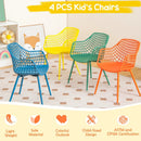 4 Pieces Kids Chairs with Curved Backrest and Ergonomic Armrests by LJGDeals