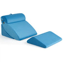 4 Pieces Orthopedic Bed Wedge Pillow Set for Pain Relief-Blue by LJGDeals
