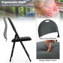 2/4 Pieces Padded Folding Dining Chairs with Backrest by DirectDeals