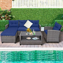 4-Piece Outdoor Sectional Sofa Set with Coffee Table by LJGDeals